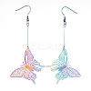 304 Stainless Steel Dangle Earrings X-EJEW-JE04149-05-2