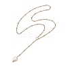 ABS Plastic Imitation Pearl Nuggets Pendant Necklaces NJEW-JN04952-4
