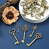25Pcs 5 Styles Tibetan Style Alloy Pendants TIBEP-YW0001-90-3