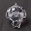 Transparent Acrylic Rhinestone Big Pendants LS-TACR-P002-01A-3