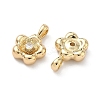 Brass Micro Pave Cubic Zirconia Pendants KK-L260-02G-2