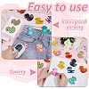 12Pcs 12 Colors Duck Polyester Computerized Embroidery Cloth Iron on/Sew on Patches DIY-WH0890-26-3