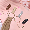 4Pcs 4 Colors PU Leather Towel Holder HJEW-CN0001-35-7