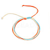 Multi-strand Fibre Wax Threads Braided Bracelet GN8006-8-1