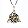 Viking Triskelion Knot 201 Stainless Steel Pendant Necklaces for Men FS-WG7E48C-01-2