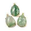 Natural Green Strawberry Quartz Pendants G-M431-10G-07-1