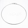 Non-Tarnish 304 Stainless Steel Snake Chain Necklaces NJEW-H450-01P-1