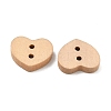 Lovely 2-hole Basic Sewing Button in Heart Shape NNA0Z9E-3