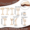 40 Sets 8 Styles Wood Display Decorations DIY-OC0012-71-2