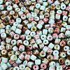 Opaque Picasso Glass Beads SEED-Q039-05A-A04-3