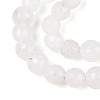 Dyed Natural White Jade Beads Strands X-G-T139-6mm-60-26-3