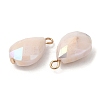 Imitation Jade Glass Pendants KK-Q777-02G-03-2