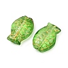 Electroplate and Golden Metal Enlaced Glass Beads EGLA-T029-01H-2