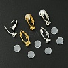 12Pcs 2 Color Brass Clip-on Earring Converters Findings KK-FS0001-31-2