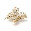 Brass Micro Pave Clear Cubic Zirconia Beads KK-L208-69G-2