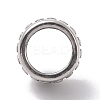 304 Stainless Steel Manual Polishing European Beads STAS-G276-24AS-3