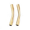 Ion Plating(IP) 202 Stainless Steel Curved Tube Beads STAS-Q336-08B-G-1