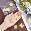 DIY Blank Square Pendant Making Kit DIY-UN0005-44-4