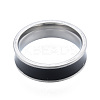 Non-Tarnish 201 Stainless Steel Flat Finger Ring for Women RJEW-N043-22P-2