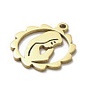 304 Stainless Steel Pendants STAS-B054-08G-2