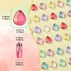 8 Colors Transparent Spray Painted Glass Beads GLAA-FS0001-85-5