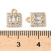 Brass Micro Pave Cubic Zirconia Pendants KK-A253-14G-3