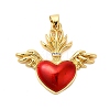 Brass Micro Pave Cubic Zirconia Pendants KK-P303-15C-G-1