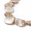 AB Color Plated Natural Freshwater Shell Beads Strands X-BSHE-G033-03B-3