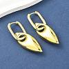 Horse Eye Brass Hoop Earrings for Women EJEW-U057-06D-01G-2