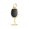 Brass Enamel Pendants KK-U062-02B-04-1
