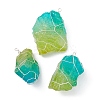Electroplated Raw Rough Natural Quartz Copper Wire Wrapped Big Pendants PALLOY-JF02283-01-1