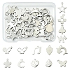 64Pcs 16 Styles Anti-Tarnish 201 Stainless Steel Charms STAS-FS0001-63-1