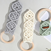 3Pcs 3 Colors Cotton Thread Weave Towel Rack AJEW-GF0011-75-7