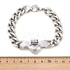 304 Stainless Steel Chain Bracelets LS-BJEW-D379-18P-3