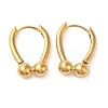 Real 18K Gold Plated 304 Stainless Stee Hoop Earrings EJEW-U009-02G-02-1