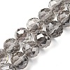 Transparent Electroplate Glass Beads Strands EGLA-N002-34F-F02-1
