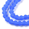 Imitation Jade Frosted Glass Bead Strands EGLA-A039-J2mm-MD04-2