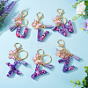 Resin Butterfly Pendant Keychains KEYC-TAC0034-03U-6