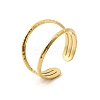 304 Stainless Steel Adjustable Open Cuff Rings for Women RJEW-U062-01A-G-4