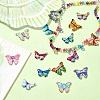 15Pcs 15 Styles Light Gold Tone Alloy Enamel Pendants ENAM-YW0004-41-5