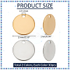 60Pcs 2 Colors Ion Plating(IP) 304 Stainless Steel Charms STAS-PH0005-64-2