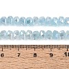 Anti-Tarnish Electroplate Glass Imitation Jade Beads Strands EGLA-T029-6mm-13C-4