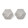 304 Stainless Steel Stud Earrings Findings EJEW-R151-01P-02-1