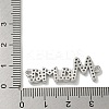 Mother's Day Brass Micro Pave Clear Cubic Zirconia Connector Charms KK-K378-12P-3