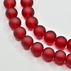 Baking Paint Transparent Glass Bead Strands GLAA-S031-6mm-14-3