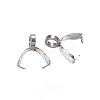 Non-Tarnish 304 Stainless Steel Ice Pick Pinch Bails LS-X-STAS-D448-077P-2