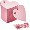 200Pcs Heart Paper Gift Tags CDIS-SP0001-14C-1