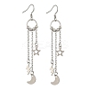 304 Stainless Steel Dangle Earrings EJEW-JE06591-01-2