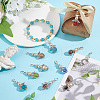 Lampwork & Glass Pendant Decoratons HJEW-GO00027-4