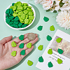 120Pcs 2 Colors Opaque Resin Cabochons RESI-ME0001-24-3